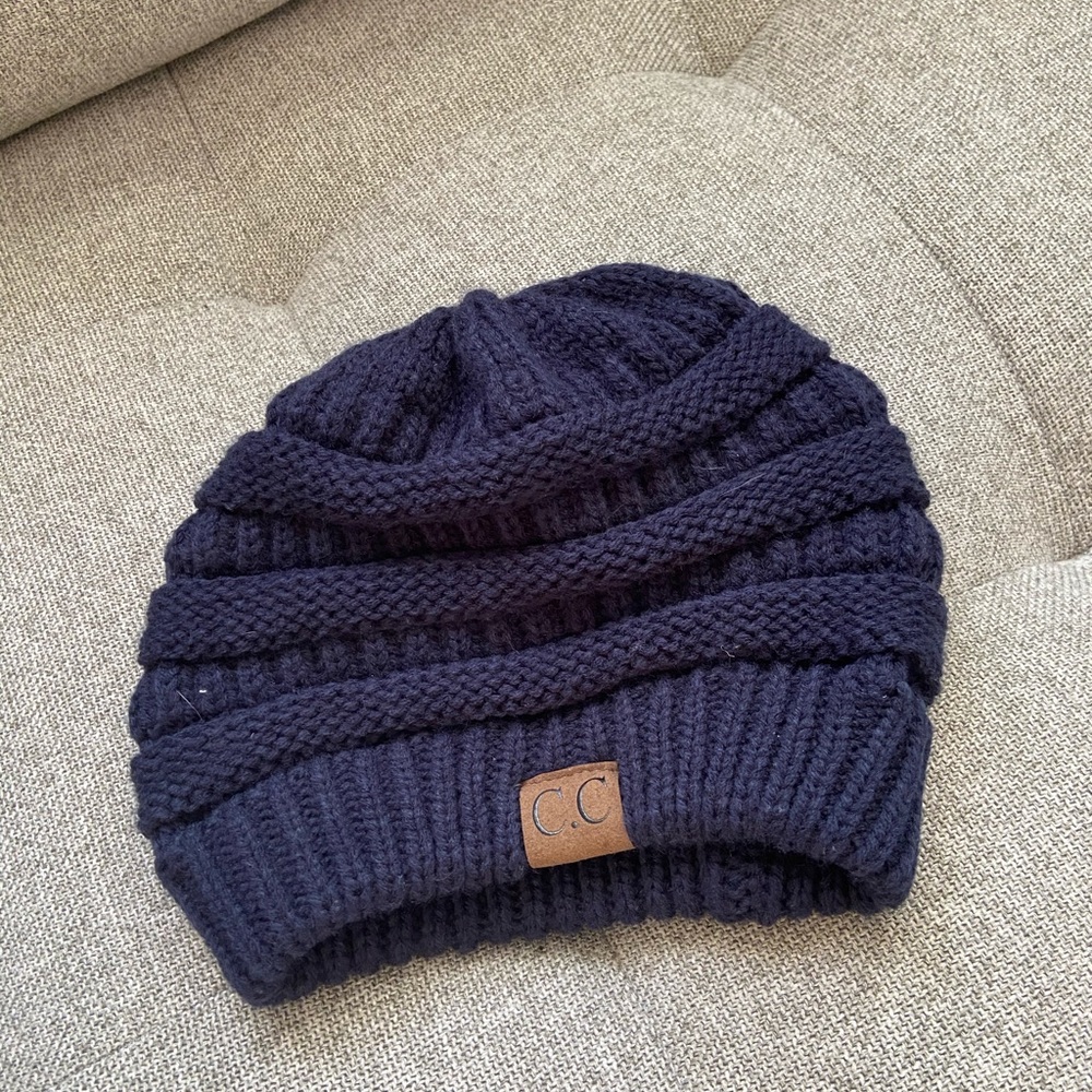 Navy beanie